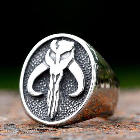 Vue générale Bague Tête de Mort Crâne Alien Impérial