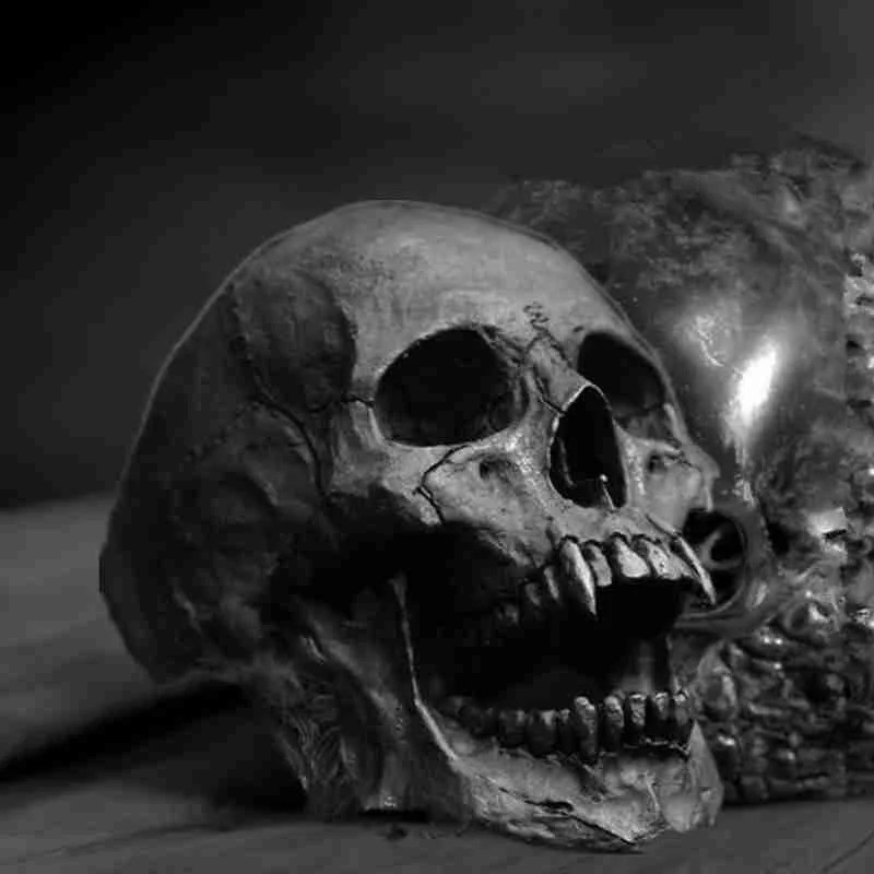 Vue générale Bague Tête de Mort "Cri du Néant"