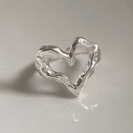 Avant Bague Rock "Cœur Liquéfié"