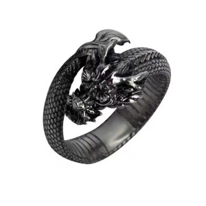 Vue générale Bague Dragon des Profondeurs