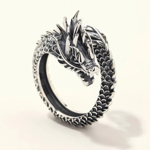 Bague Dragon Impérial "Serpent de Feu"