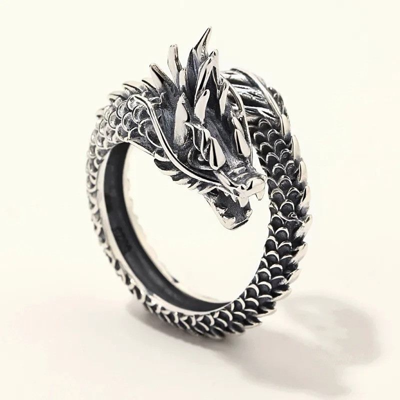 Bague Dragon Impérial "Serpent de Feu"