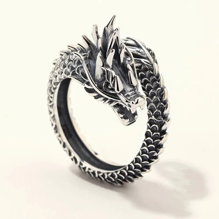 Bague Dragon Impérial "Serpent de Feu"