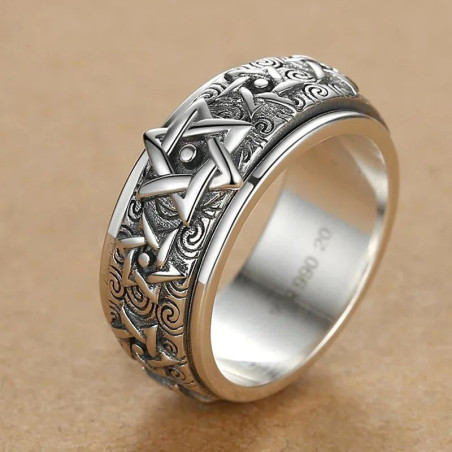 Bague Punk Rock "Étoile Occulte"