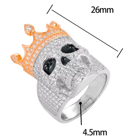 Bague Crâne Impérial Trône Éternel | Luxe Gothique & Pouvoir Royal