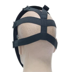 Vue attache arrière du Masque Tête de Mort Airsoft – Ghost Unit - couleur noir