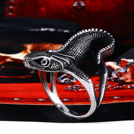 Bague Reptile "Lézard de l’Ombre"