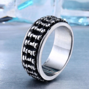 Bague Biker "Chaîne de l'Enfer" Modele 2