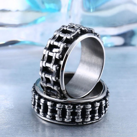 Avant Bague Biker "Chaîne de l'Enfer"