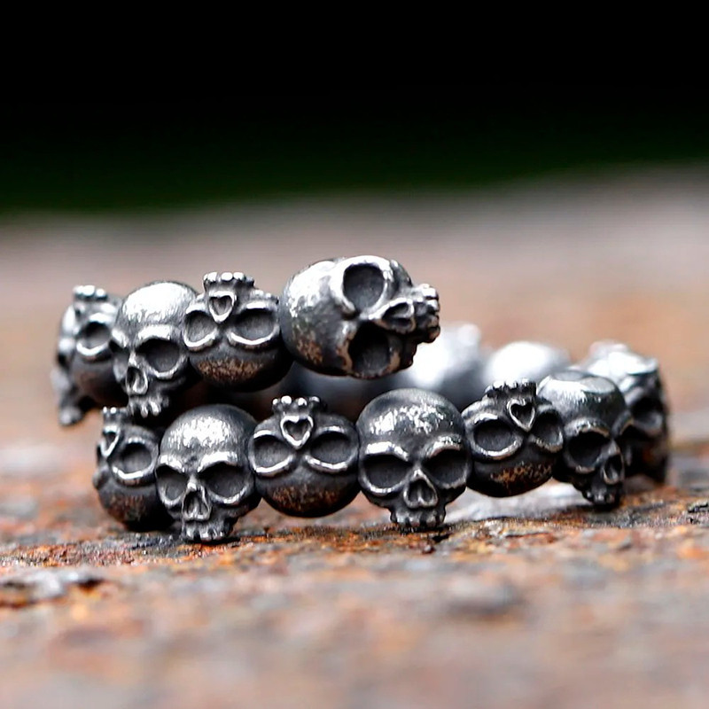 Bague Tête de Mort "Légion Macabre"
