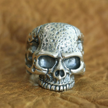 Bague Tête de Mort "Crâne Lunaire" - en Argent  Stetrling 925 !