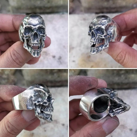 Details Bague Tête de Mort "Hurlement d'Outre-Tombe"