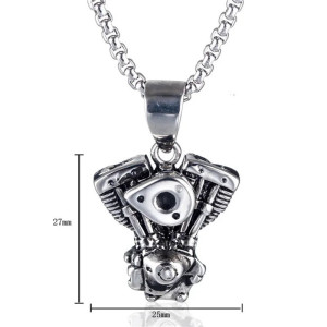 Dimensions Collier Moteur Biker "Cœur de V-Twin"
