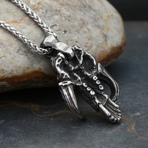 Vue de côté Collier Tête de Mort Crâne Béhémoth