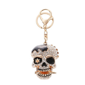 Porte-Clé Tête de Mort "Crâne Bling Vénéneux" Modele 3