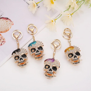 Porte-Clé Tête de Mort "Crâne Bling Vénéneux" - 5 modèles au choix !