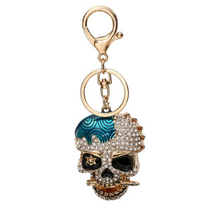 Porte-Clé Tête de Mort "Crâne de Luxe Rebelle"Modele 4