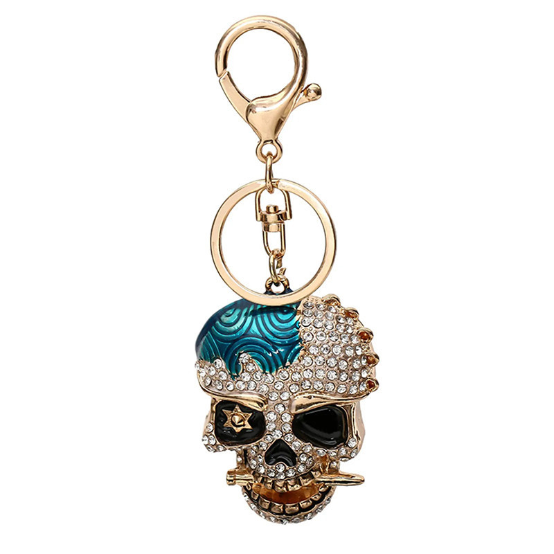 Porte-Clé Tête de Mort "Crâne de Luxe Rebelle"Modele 4