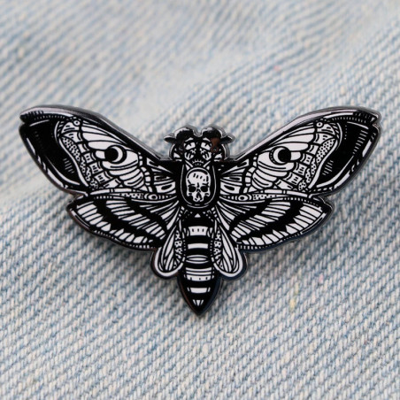 Pins Tête de Mort – Papillon Sombre Vision