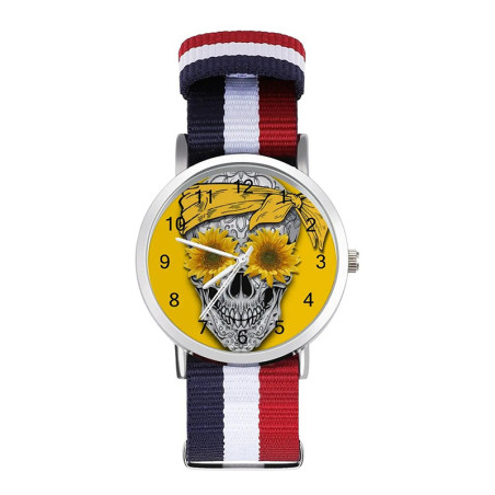 Montre Tête de Mort ""Skull Tournesol Pop""