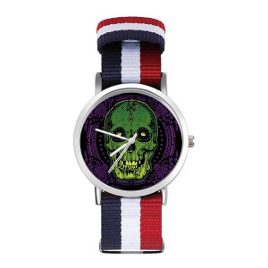 Montre Tête de Mort ""Calavera Toxic Purple""
