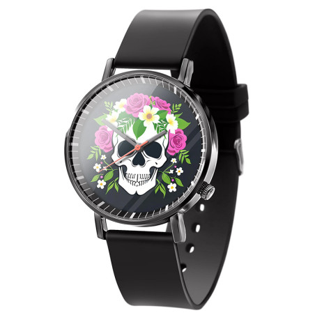 Montre Tête de Mort ""Skull Garden Romance""