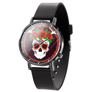 Montre Tête de Mort ""Calavera Roses Passion""