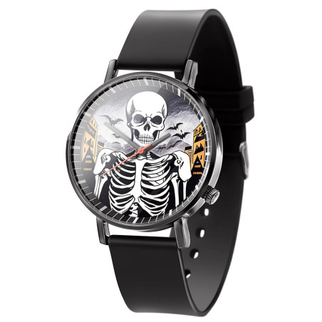 Montre Tête de Mort ""Skull Halloween Night""