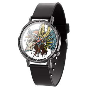 Montre Tête de Mort "Esprit Indien Guerrier Tribal"