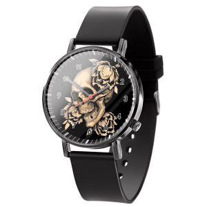 Montre Tête de Mort "Fleurs du Néant"