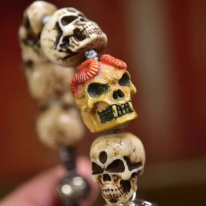 Bracelet Tête de Mort - Crânes du Démon Tibétain Éveillé