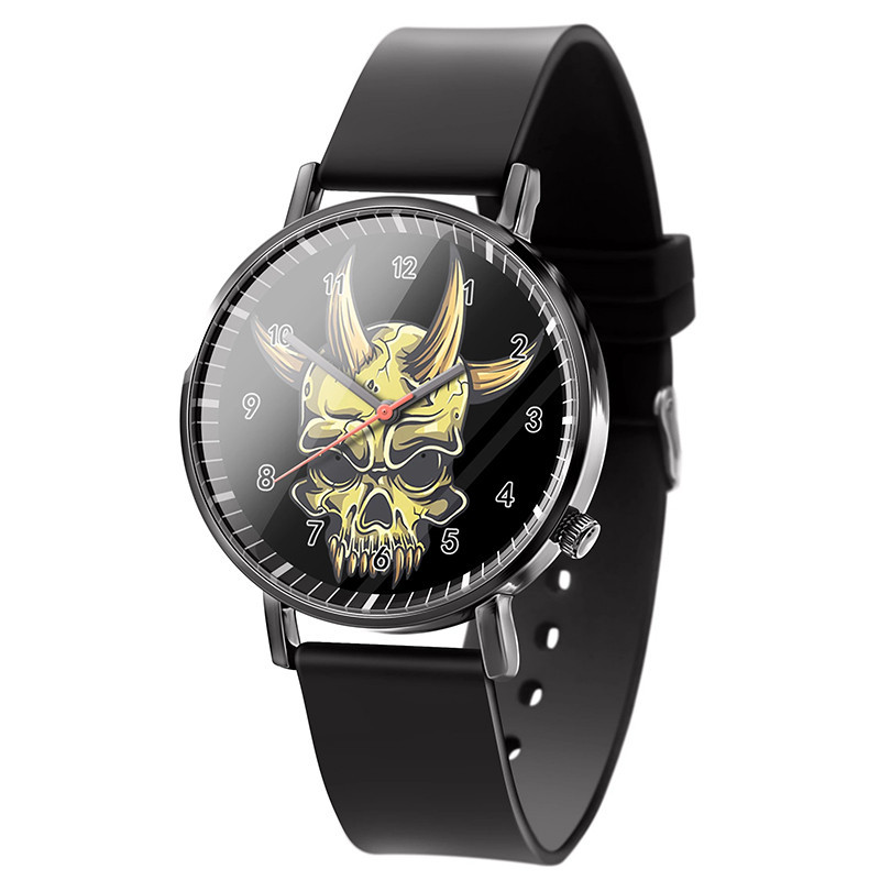 Montre Tête de Mort ""Démon Cornu""