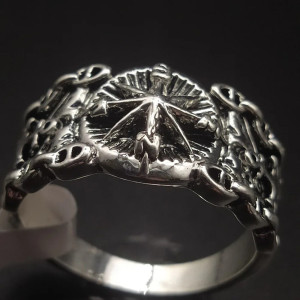 Avant Bague Viking "Boussole du Nord"