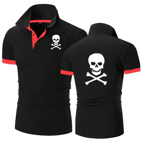 Polo Tête de Mort "Code Pirate" Modele 4