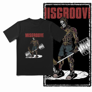 T-shirt Tête de Mort "Zombie Powerlifter"