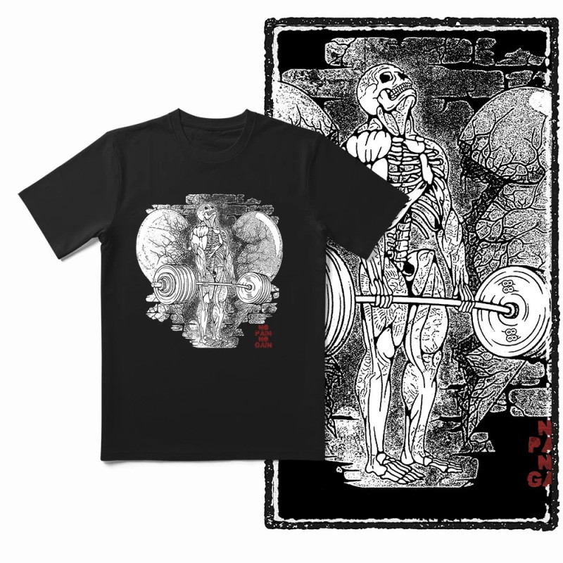 T-shirt Tête de Mort "Deadlift Résurrection"