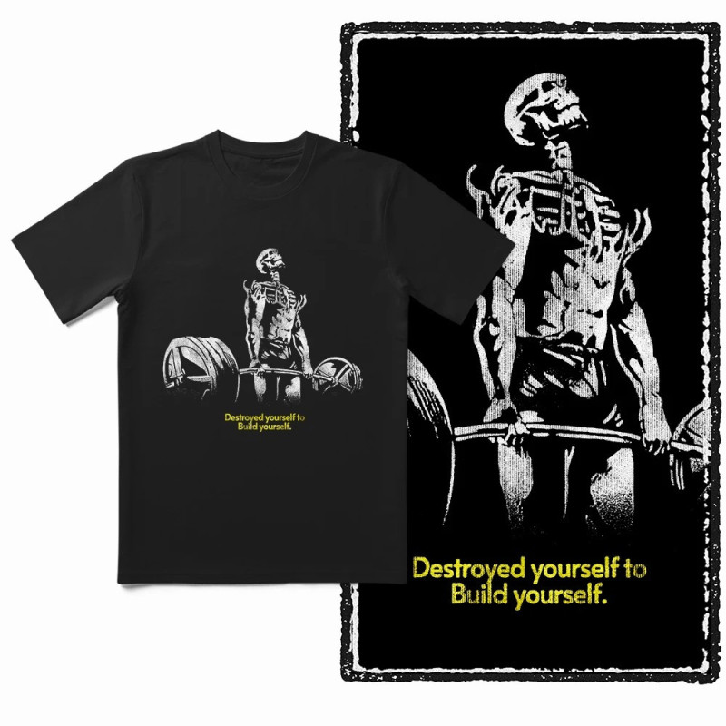 T-shirt Tête de Mort "Build from the Burn"