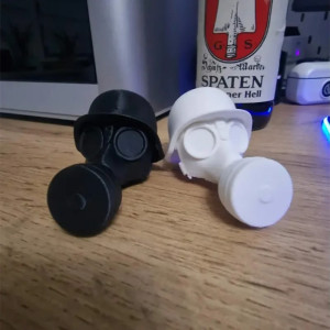 Bouchon de Bouteille Tête de Mort – "Soldat Gazé"