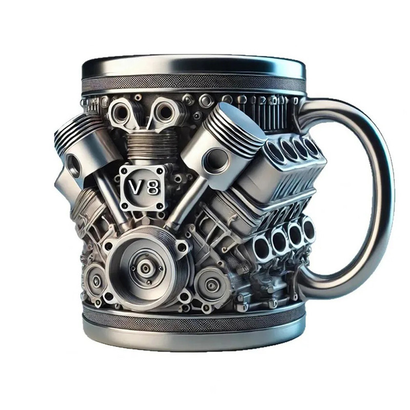 Mug Moteur V8 – "Cylindrée Brutale"