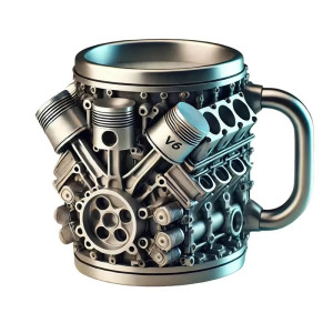 Mug Moteur V6 – "Turbine de Caféine"