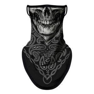 Bandana Tête de Mort – "Sourire du Chaos" (Masque Bandana 2 en 1!)