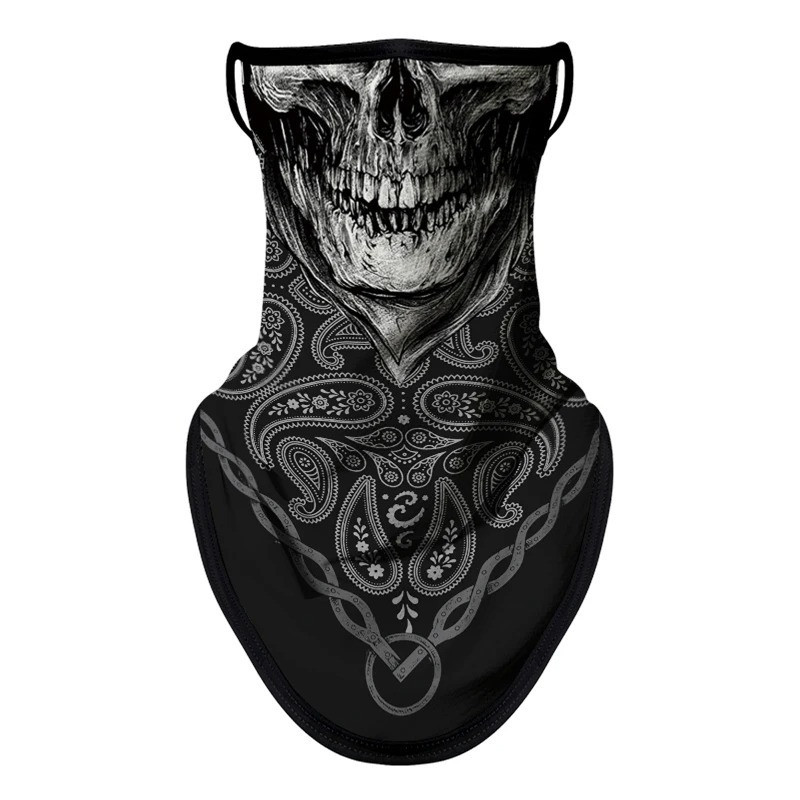 Bandana Tête de Mort – "Sourire du Chaos" (Masque Bandana 2 en 1!)