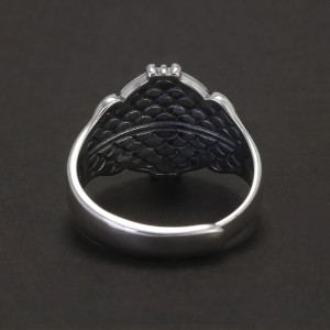Vue Arrière Bague Tête de Mort "Sceau des Damnés"
