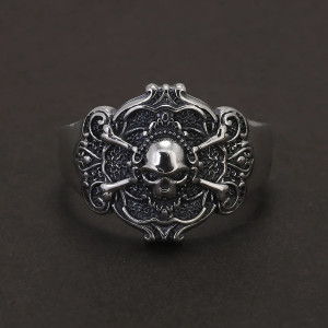 Avant Bague Tête de Mort "Sceau des Damnés"