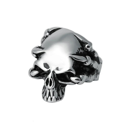 Bague Tête de Mort "Poigne de l’Enfer"