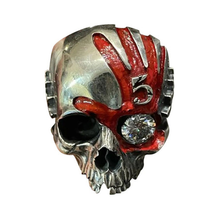 Vue générale Bague Tête de Mort "Bloodprint 5"