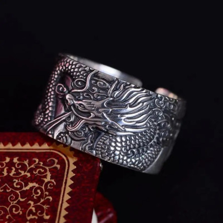 Bague Dragon "Souffle du Dragon" en Argent Sterling 925 !