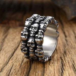 Bague Tête de Mort "Légion d’Outre-Tombe"