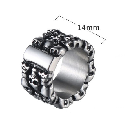 Dimensions Bague Tête de Mort "Légion d’Outre-Tombe"