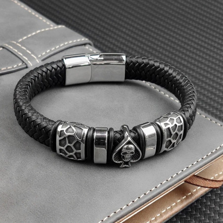 Avant Bracelet Crâne & Pique "As de l’Ombre"